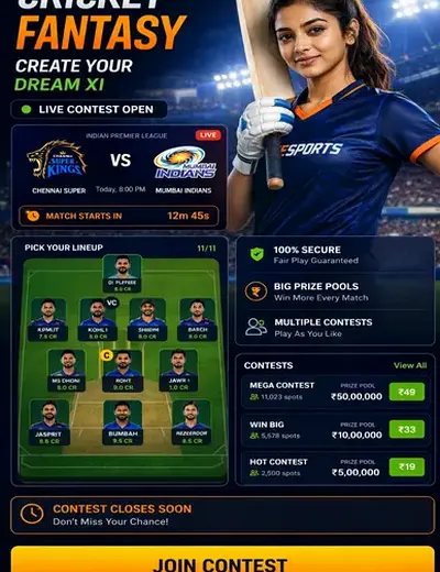 Daman (daman app) fantasy cricket & matchday visual 3